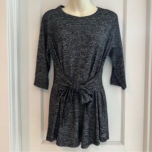 Calvin Klein Performance Stretch Women’s Tie Front Top Long-Sleeve Size Large
